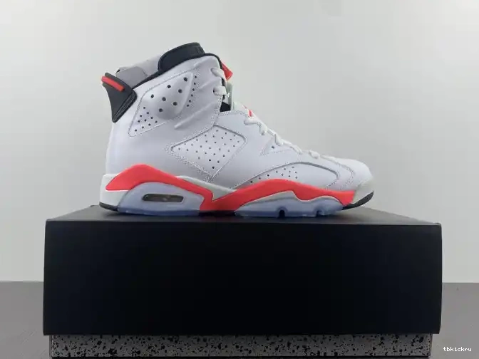 Reps TBkick (2014) Retro 384664-123 Infrared 6 White Jordan 0505